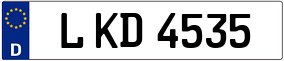 Trailer License Plate